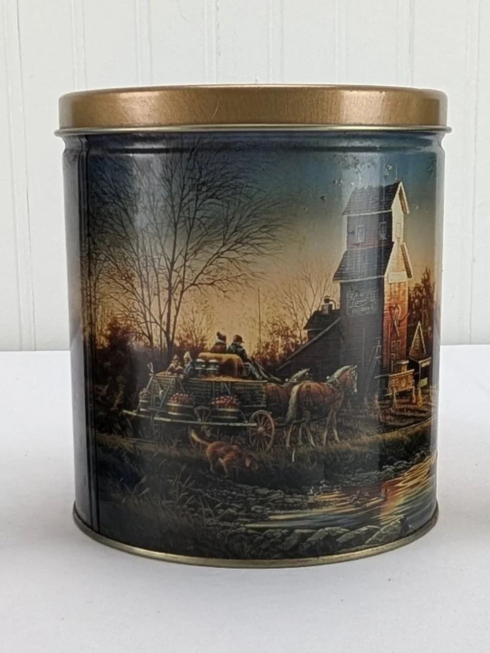 Vintage Terry Redlin Metal Tins Lot of 3 Sea to Shining Sea Autumn Evening Farm